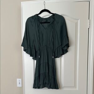 Minkpink dark Green Layered Dress